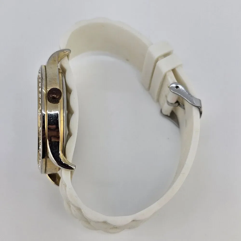 40MM‎ Women's Animal Print Dial Watch White Plastic Band New Battery